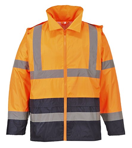 Veste de pluie Hi-Vis Portwest Orange Marine XL vêtement de travail imperméable H443ONRXL