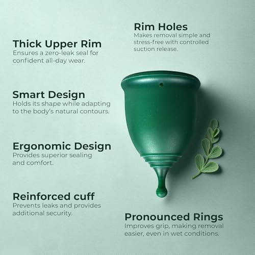 Image of SHORDY Menstrual Cups Set with Applicator & Lube - Reusable Period Cups (Small & Large) for Beginners & Experienced Users - 12-Hour Protection, Feminine Care Kit, Alternative to Disc, Tampons & Pads