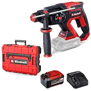 Einhell Professional Akku-Bohrhammer TP-HD 18/22 D Li BL Power X-Change (18 V, Brushless, 2,  J, SDS-plus, 22 mm Bohrleistung in Beton, D-Handgriff, Koffer, inkl. 5,  Ah Akku & Ladegerät)