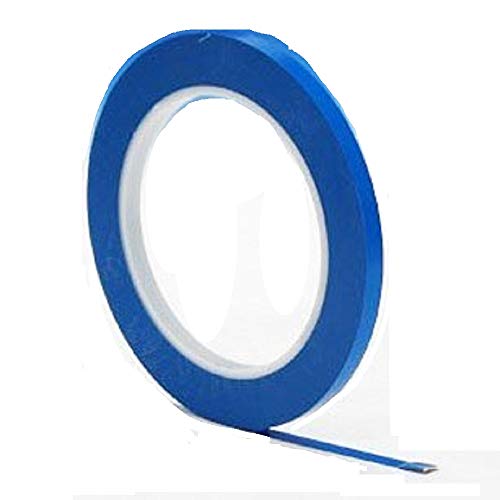 3M 471 - Cinta de carrocero, baja en residuos, vinilo, 3 mm x 33 m, color azul