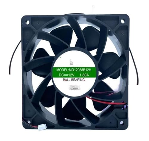 Ventilateur MD12038B12H DC 12V 1.80A boîtier PC et refroidissement industriel 120mm