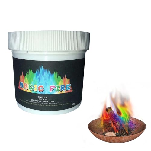 Magical Fire Color Changing Packets Fire Pit, Magic Fire Color-Changing Fire Barrel For Indoor Fire Pit, Small Fire Pit Magic Fire Campfire Accessories, Fire Color Changer For Fire Pit For Camping (2)