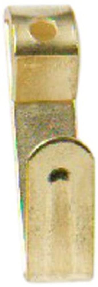 Merriway® BH00083 Picture Hooks, Single Fix, Brass Plated Steel - 25 Pack