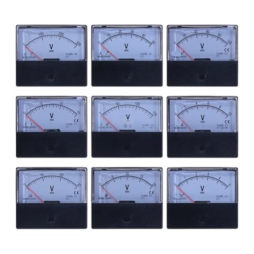 Voltmètre analogique CC DH-670 équipement de mesure mécanique 50V