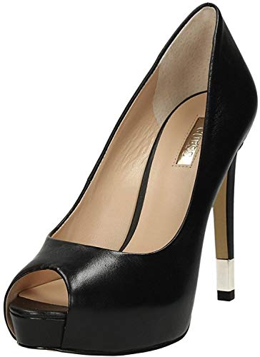 GUESS Spuntata donna tacco 11 PELLE NERO BLACK 40