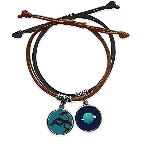 Pulsera de la cultura japonesa azul en cuero artesanal un regalo con historia