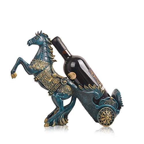 Soporte para botellas de vino decorativo moderno azul