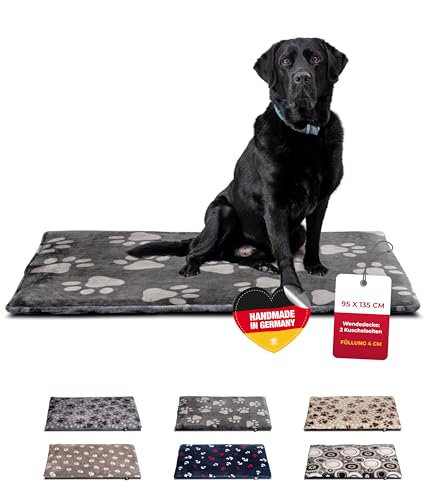 HS-Hundebett® Hundedecke XL (95x135 cm) – rutschfest und gemütlich Dank...