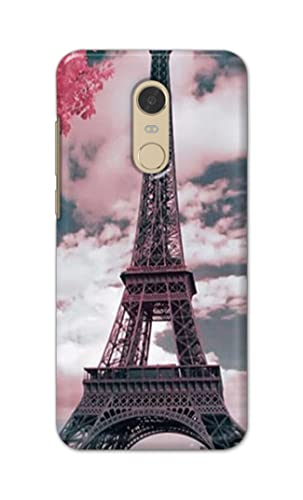 Image of Lovers Famous Place Eiffel Tower in Paris Hard Back Case Cover for Redmi Note 5 / Redmi 5 Plus Back Cover -(J5) VNS2227