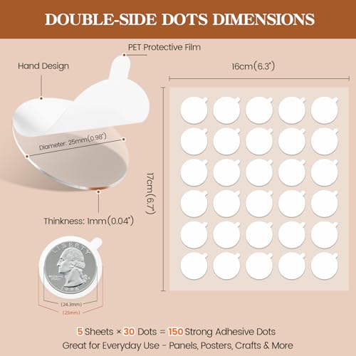 SD SODOCT Paneles Acústicos de Espuma + Adhesivos Juego 24 piezas 12×12×2" Paneles Pirámide para Aislamiento Acústico + 150 Puntos Adhesivos Transparentes Doble Cara Set para Estudio Oficina Hogar miniatura 7