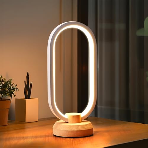 Lámpara de Mesa LED Moderna de Madera LONRISWAY
