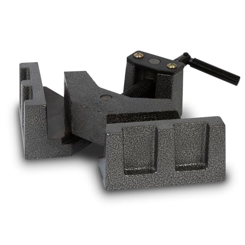 EBERTH Etau d'angle 90 degrés, serrage d'angle, largeur de mâchoire 104mm, largeur de serrage 60mm, serre-joint à onglet en fonte massive, soudage de...