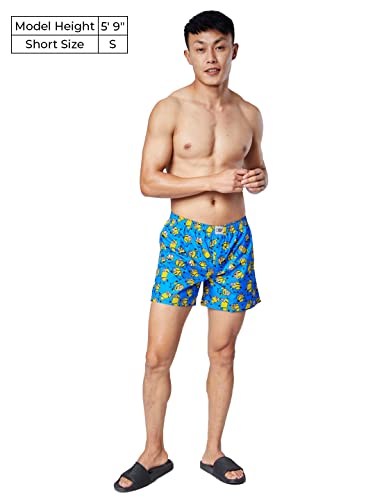Image of The Souled Store Men Official Minions: Pattern Multicolored Printed T-Shirts