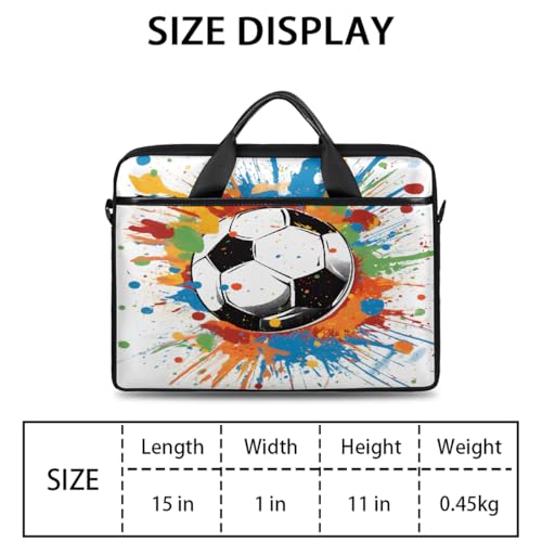 Bolsa para portátil con diseño Colorful Splashes 15 pulgadas miniatura 2