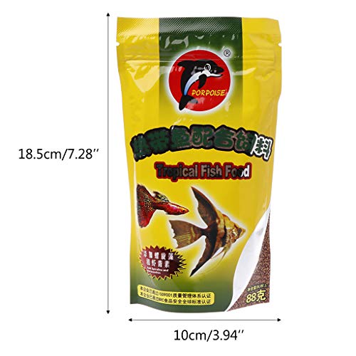 Haodream Fischfutter Pellets Und Gold Wachstumsformel Schwimmendes Futter Ausgewogene Ernährung Hoher Proteingehalt Ideal Für Guppys Laterne Aquarium Zubehör Süßwasser Bonsai Treibholz