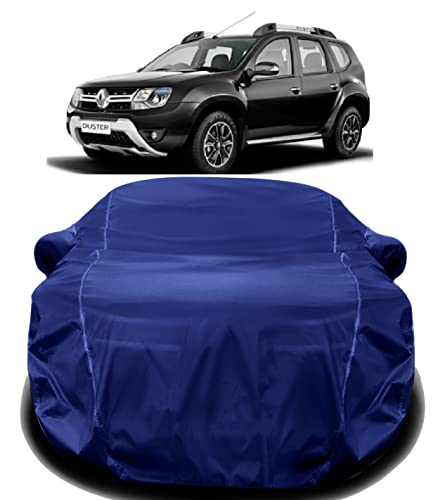 Image of AUCTIMO Triple Stitched Fully Elastic Ultra Surface Body Protection Waterproof Car Cover for Renault Duster (Navy Look)
