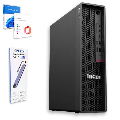 Lenovo PC komplett Büro Professional i7 10700 bis zu 4,80 GHz -32 GB RAM 1 Tera SSD - USB-c -Renoviert Doking Station 10 in 1 Win 11 Pro Office 2024 Pro Garantie 36 Monate