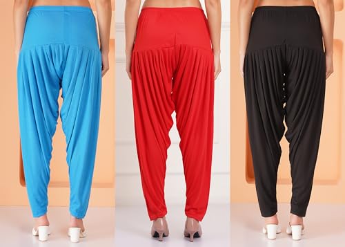 Image of Buy That Trendz Patiala Salwar for Women Relaxed Fit Viscose Patiyala Salwar Harem Bottom Pants