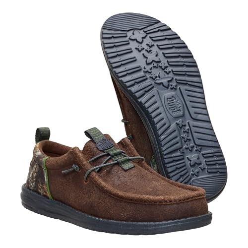 Image of HEYDUDE Wally Funk Realtree Edge Suede Mole Brown /Camo Men Slip-On