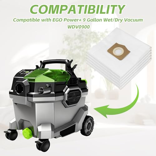 Image of AVG0905 Fleece Filter Bags Replacement for EGO Power+ 9 Gallon Cordless Wet /Dry Vacuum WDV0900 5 Pack
