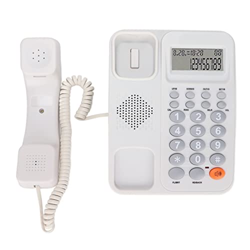 Teléfono fijo con cable KX T2027CID con pantalla LCD blanco miniatura 4
