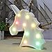 WHATOOK Colorful Unicorn Light, LED Night Lights for Kids Bedroom, Battery Operated Night Lamp for Girls Boys Living Room, Home Wall Nightlights, Unicorn Gifts for Girls Birthday Christmas Decoration