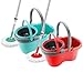 Maury's Mocio Rotante Wheel Mop con Secchio Strizzatore 360° e Manico,Un'Esperienza di Pulizia Senza Sforzo Colori Assortiti immagine