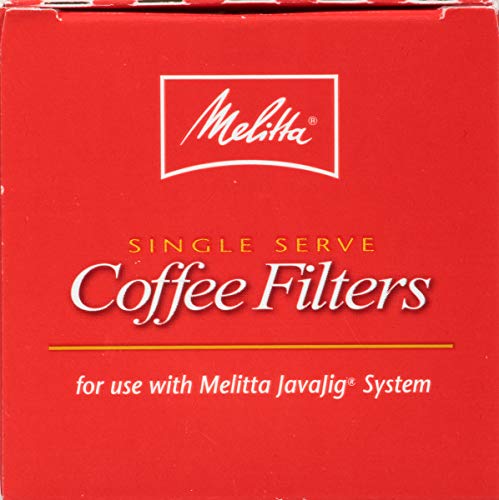 Melitta Javajig Replacement Single-Serve Paper Coffee Filters, White, 60 Count #TOP2