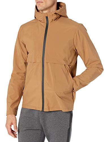 Amazon Brand - Peak Velocity Men's Windbreaker Full-Zip Jacket, Tan, X-Large