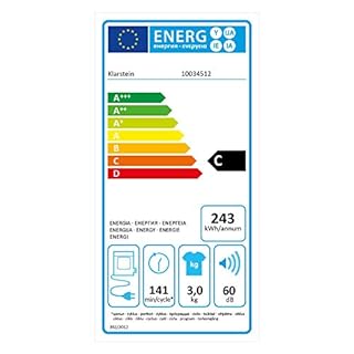 Klarstein Jet Set - Asciugatrice a Evacuazione, 1020W, Verticale/Incasso, Classe C, 3 Kg, Asciugatura ad Aria, Selezione Calore, Timer, Compatta: 49x69x47,5 cm (LxHxP), Cestello Acciaio Inox, Nero