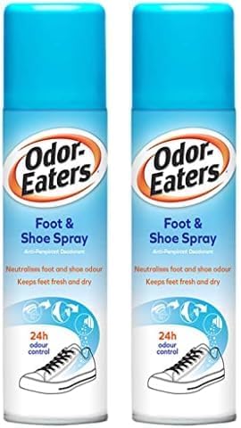 Odor-Eaters Foot and Shoe Anti-Perspirant Spray, 150ml (Pack of 2)