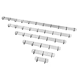 Exklusive Edelstahl Wandgarderobe Garderobe Hakenleiste Garderobenhaken Haken (Haken: 8)