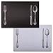Produktbild corpus delicti :: Papier-Tischsets  praktische Platzsets als Abreißblock mit Aufdruck Messer, Gabel, Löffel in schwarz/weiß  SUR LA Table (TSLT)
