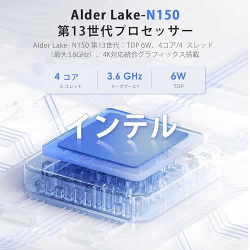 Fsjun ミニPC 2024 office搭载&Windows 11 Pro Alder Lake N150 の商品画像 2