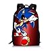 Ewtretr So-nic Mochila para niñas y niños, mochila escolar de anime unisex, linda mochila de 30 x 10 x 24 cm, V, j, Talla única,