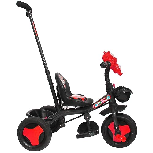 Image of Primo Kid Toys Tricycle for Kids 1 Years+, Plug & Play Tricycle for Kids. Ride on with Safety Seat Belt, Dual Storage Space & Parental Handle.