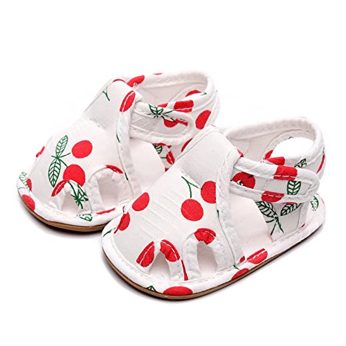 Infant Toddler Shoes Soft Sole Non Slip Toddler Floor Shoes Fruit Cherry Print Sandals Sandals Size 133