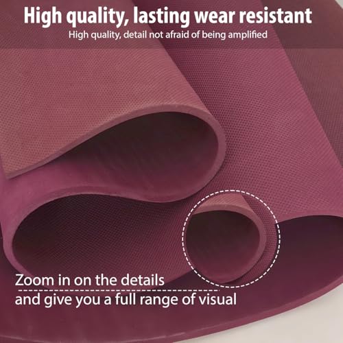 Image of Yoga Mats For Women Yoga Mat For Men Exercise Mat For Home Gym Mat Anti Slip YogaMate 4mm Workout Mat YogaMat For Kids Yoga Mate Gym Mats - Grey, Ethylene Vinyl Acetate (Maroon)