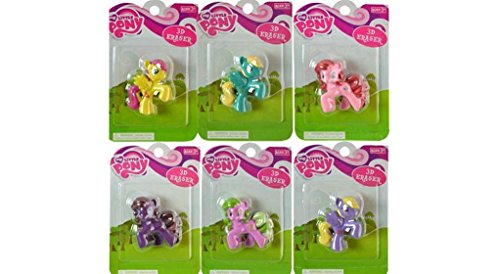 Mon Petit Poney 3d gomme pochette surprise anniversaire et récompense scolaire