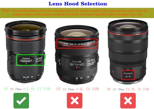 EW-88C Sombrilla para objetivo Canon EF 24-70mm f/2.8L II USM, EW88C Sombrilla | Hxdzieory Sombrilla 82mm miniatura 2