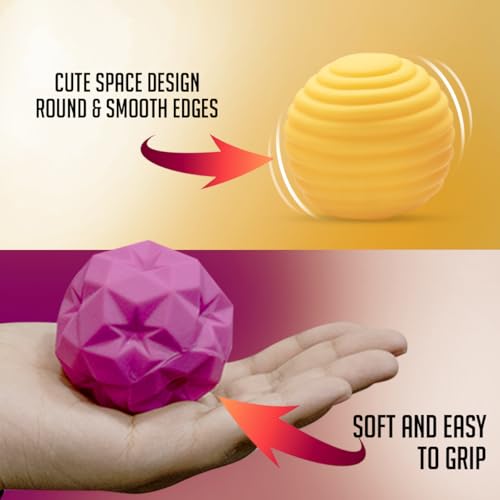 Image of Amazon Brand - Jam & Honey Baby Bath Toy Set of 8 for Toddlers I Colorful Combo of Balls| chuchu Toys I Floating Bath Toy I (Multicolor)