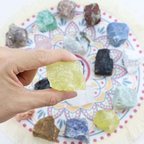 Image of 2Pcs Citrine 1.8-2.2 inch Large Raw Crystals Natural Stones Citrine Healing Crystal Rocks for Polishing Decoration DIY Tumbling Wire Wrapping Wicca Reiki Rough Rock Gifts