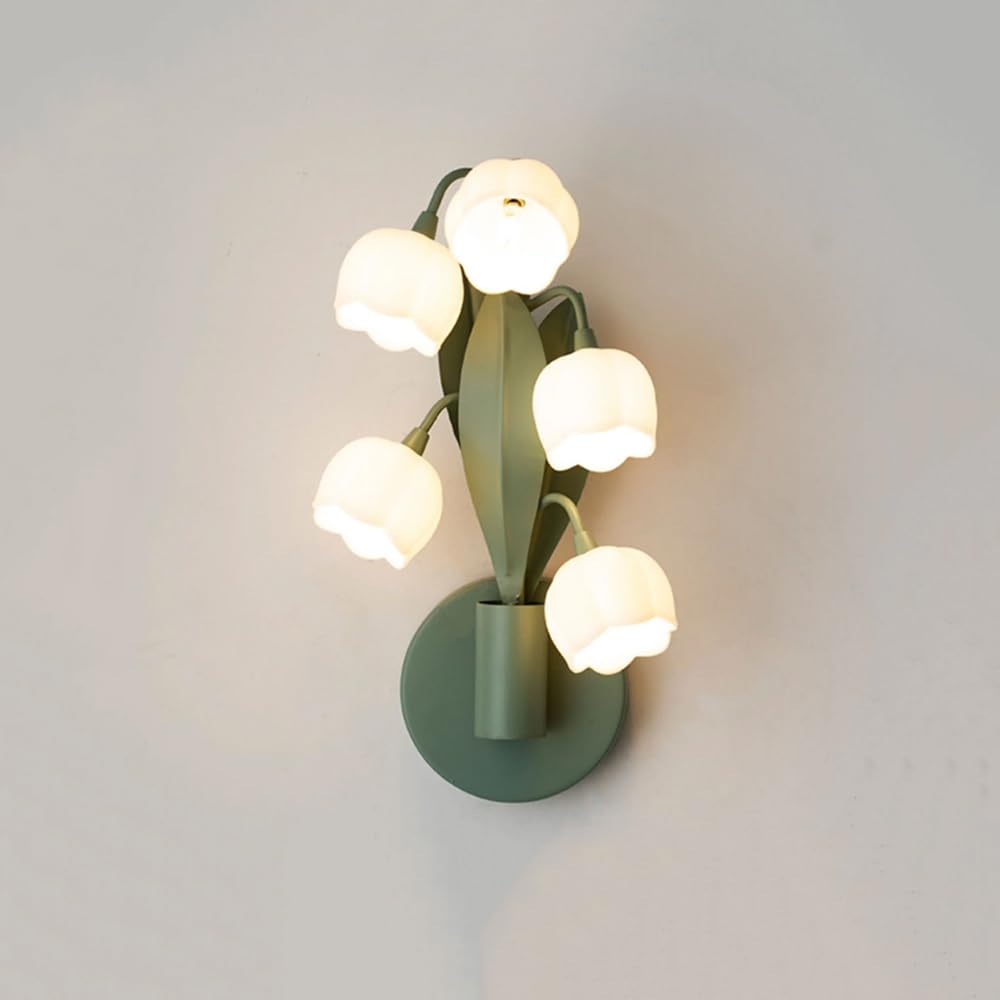 Aplique de pared de flores de diseño exclusivo y elegantes pantallas acrílicas