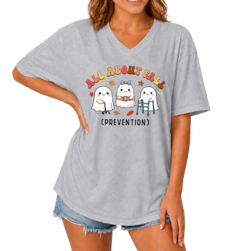 MQZUO All About Fall Prevention Shirt Halloween Occupational Therapy Shirts