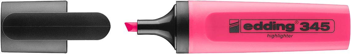 edding 345 highlighter Textmarker 345 rosa NACHFÜLLBAR MIT TUSCHE HTK 25