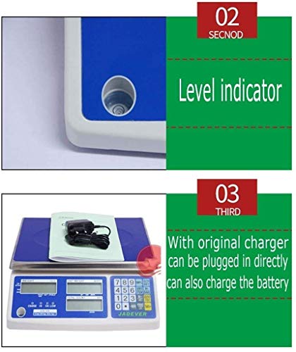 Báscula electrónica industrial 30kg precisión 1g con pantalla LCD miniatura 4