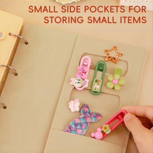 Image of HASTHIP Hair Accessories Organizer Book for Girls Portable Travel Felt Hair Clips Holder Organizers Large Capacity Foldable Headbands