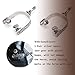 KUIDAMOS 1Pair Silver Spurs, Stainless Steel Spurs with Carved Decoraation Silver Spurs for Boots Men and Women Spurs for Equestrian Training, Competition