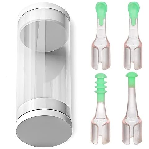 YYwenting 5 Pcs/Set Ear Wax Remover Tool Earwax Removal Cleaner Ear Cleaner Tips Reusable Ear Cleaner Spoon Tips for Teens Adults Family Ear Health Care Ear Spoon Replacement Accessories Cover