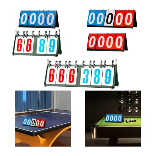 Marcador de mesa portátil 4 dígitos para voleibol miniatura 2